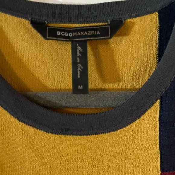 Color block knit sleeveless a line dress - Picture 5 of 7